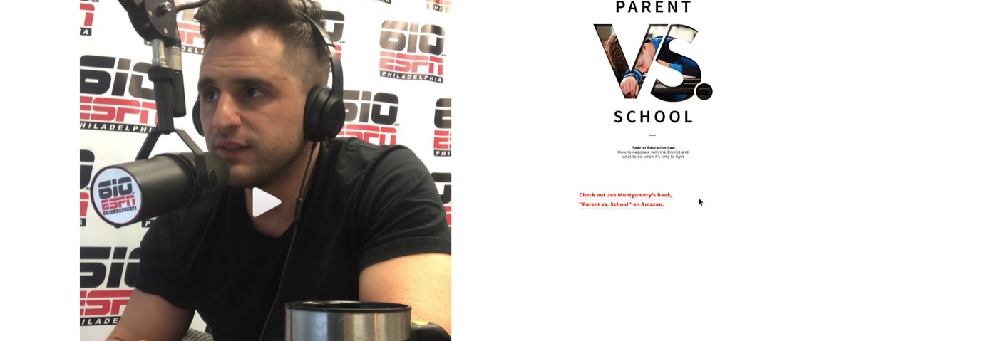 Joe Montgomery speaking on ESPN Philadelphia